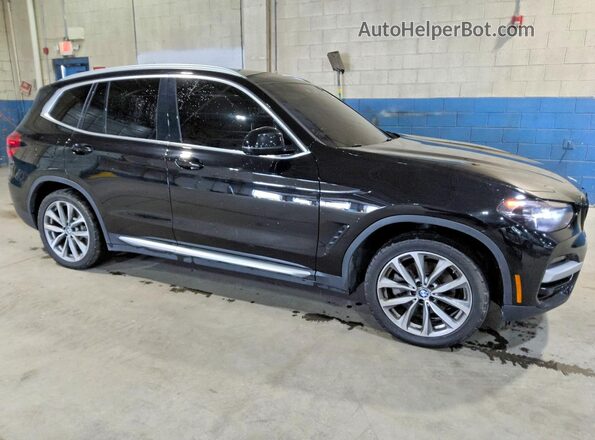 5UXTR9C57KLD93321 2019 BMW X3 Черный Передняя правая четверть