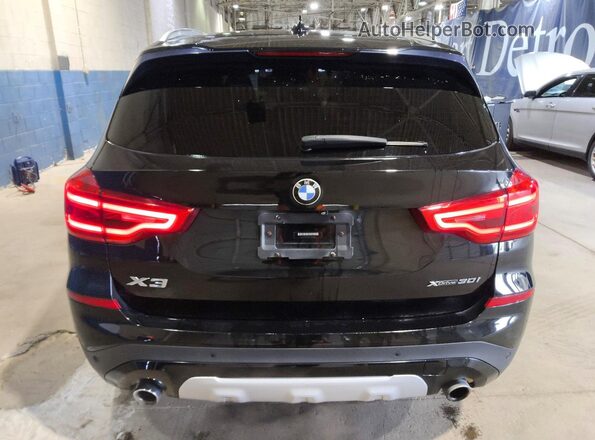 5UXTR9C57KLD93321 2019 BMW X3 Черный Вид сзади