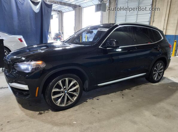 5UXTR9C57KLD93321 2019 BMW X3 Черный Передняя левая четверть
