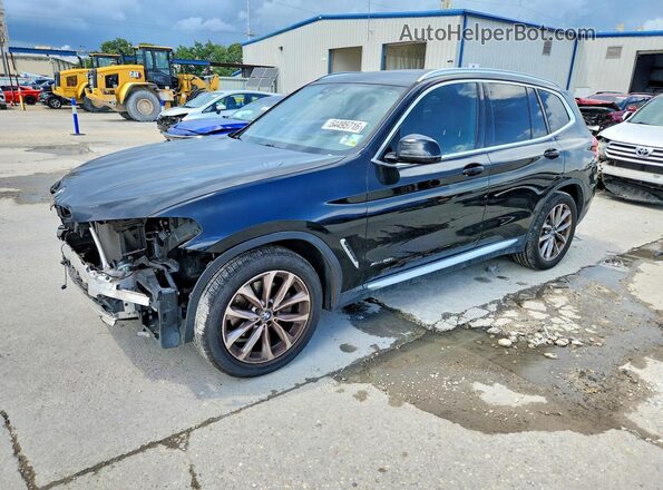 5UXTR9C58JLD58155 2018 BMW X3 Черный Передняя левая четверть