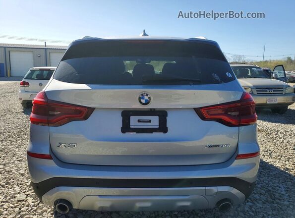 5UXTR9C58KLE11390 2019 BMW X3 Silver Widok z tyłu