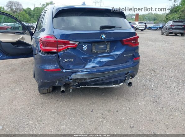 5UXTR9C59JLD72081 2018 BMW X3 Синий Вид спереди