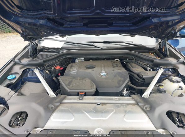 5UXTR9C59JLD72081 2018 BMW X3 Синий Вид сзади