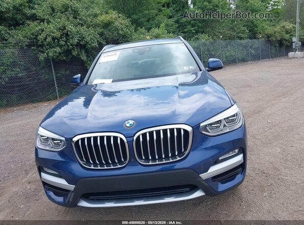 5UXTR9C59JLD72081 2018 BMW X3 Синий Вид задней части салона