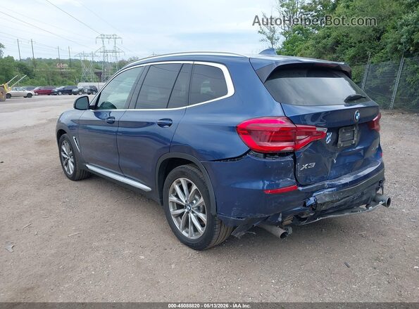 5UXTR9C59JLD72081 2018 BMW X3 Синий Задняя левая четверть