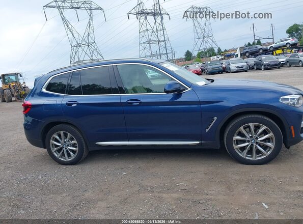 5UXTR9C59JLD72081 2018 BMW X3 Синий Панорамный вид салона 360°
