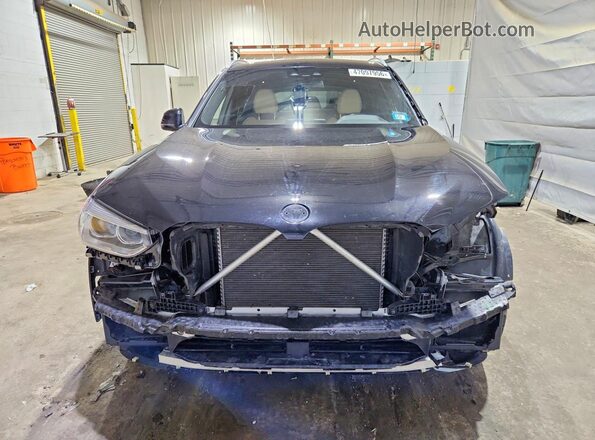 5UXTR9C59KLP85164 2019 BMW X3 Black Widok z przodu