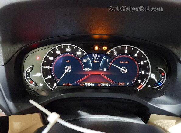 5UXTR9C59KLP85164 2019 BMW X3 Black Widok zestawu wskaźników