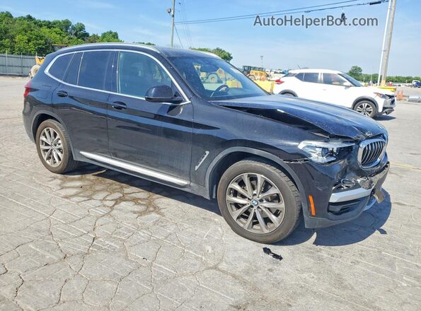 5UXTR9C5XJLD71098 2018 BMW X3 Черный Передняя правая четверть