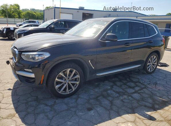 5UXTR9C5XJLD71098 2018 BMW X3 Черный Передняя левая четверть