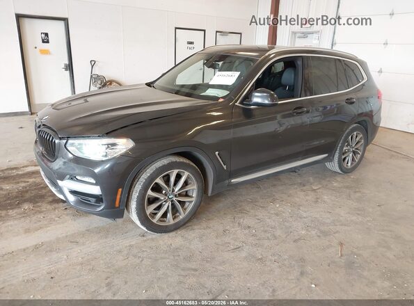 5UXTR9C5XKLE15148 2019 BMW X3 Gray წინა მარცხენა ხედი სამი მეოთხედიდან