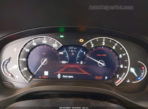 5UXTR9C5XKLE15148 2019 BMW X3 Gray უკანა სავარძლების ხედი