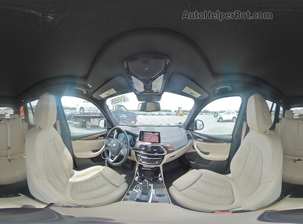 5UXTR9C5XKLE21323 2019 BMW X3 Black Widok wnętrza 360 stopni