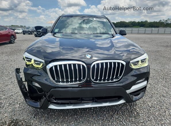 5UXTR9C5XKLE21323 2019 BMW X3 Black Widok z przodu