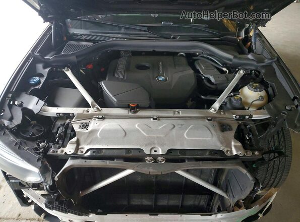 5UXTR9C5XKLP96917 2019 BMW X3 Gray Vista del compartimento del motor