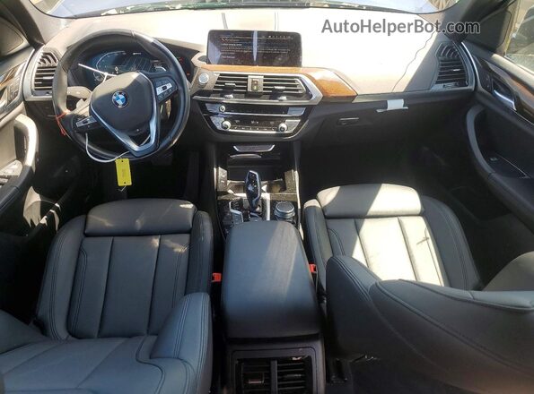 5UXTS1C03M9H64341 2021 BMW X3 Синий Вид панели приборов