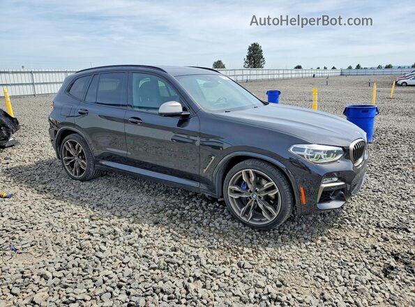 5UXTS3C50J0Y96820 2018 BMW X3 Черный Передняя правая четверть