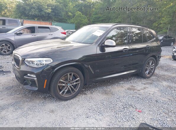 5UXTS3C50K0Z03718 2019 BMW X3 Черный Передняя левая четверть