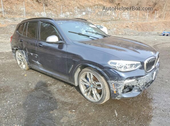5UXTS3C52J0Y98746 2018 BMW X3 Синий Передняя правая четверть