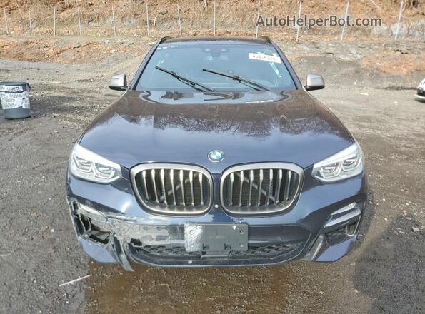 5UXTS3C52J0Y98746 2018 BMW X3 Синий Вид спереди