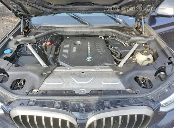 5UXTS3C52J0Y98746 2018 BMW X3 Синий Вид подкапотного пространства