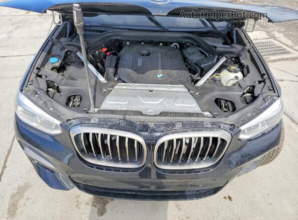 5UXTS3C58J0Y94717 2018 BMW X3 Черный Вид задней части салона
