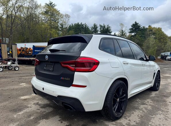5UXTS3C59J0Z01223 2018 BMW X3 White Delantero derecho