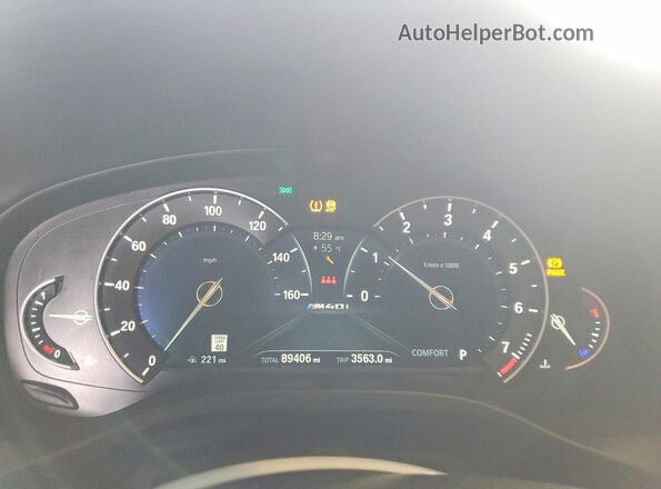 5UXTS3C5XJ0Y98526 2018 BMW X3 Черный Вид щитка приборов