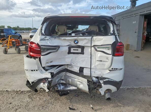 5UXTY3C00M9E86766 2021 BMW X3 Белый Вид сзади