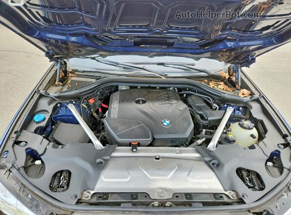 5UXTY3C02L9C73719 2020 BMW X3 Blue Widok komory silnika