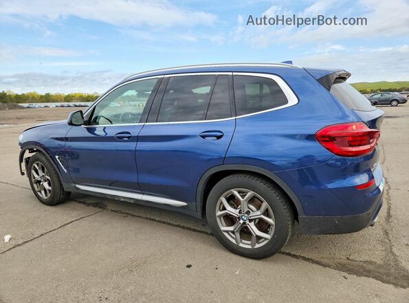 5UXTY3C02L9C73719 2020 BMW X3 Blue Tył lewy