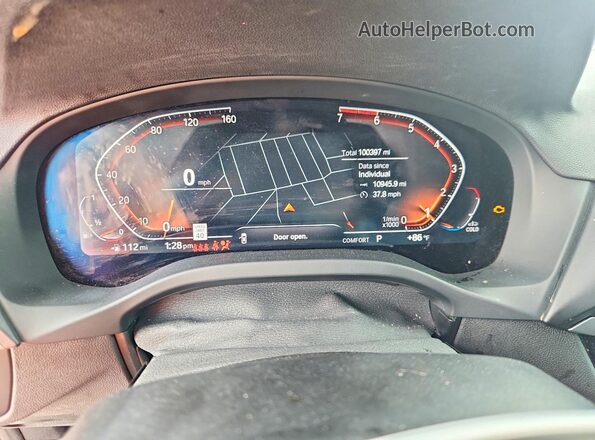 5UXTY3C02M9F26359 2021 BMW X3 Black Widok zestawu wskaźników