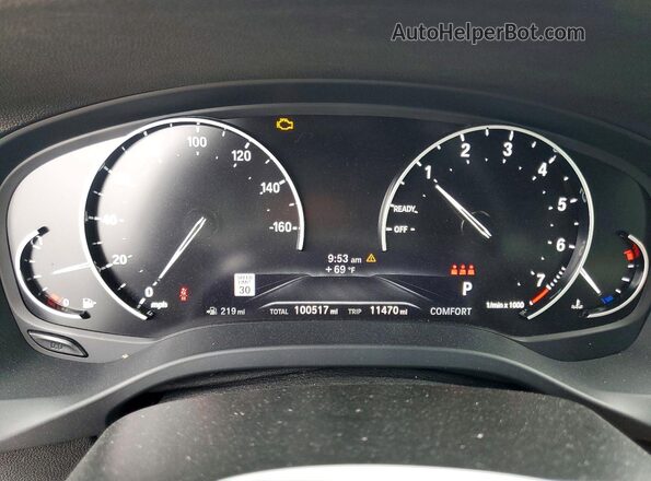 5UXTY3C03M9D81820 2021 BMW X3 Белый Вид щитка приборов