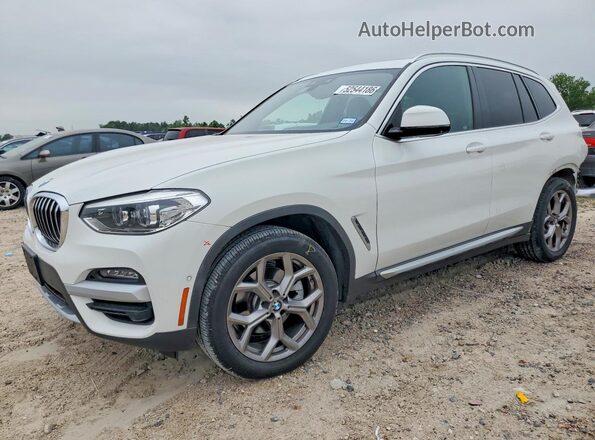 5UXTY3C03M9D81820 2021 BMW X3 Белый Передняя левая четверть