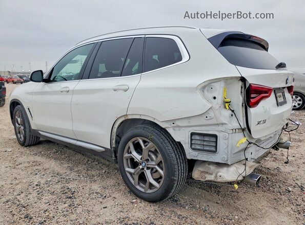 5UXTY3C03M9D81820 2021 BMW X3 Белый Задняя левая четверть