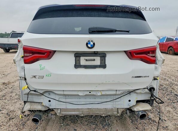 5UXTY3C03M9D81820 2021 BMW X3 Белый Вид сзади