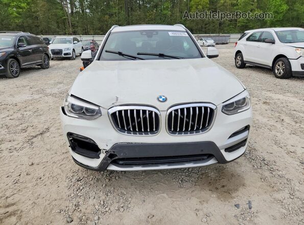 5UXTY3C04LLU69693 2020 BMW X3 White Widok z przodu
