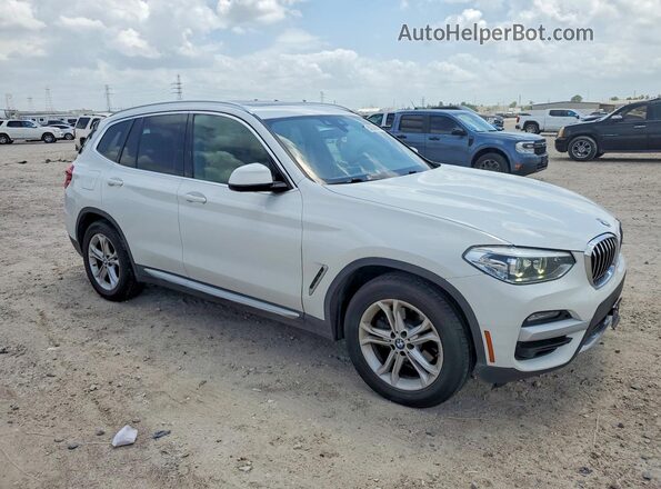 5UXTY3C04M9H13098 2021 BMW X3 Белый Передняя правая четверть