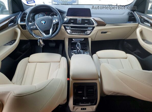 5UXTY3C04M9H13098 2021 BMW X3 Белый Вид панели приборов