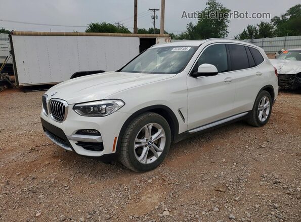 5UXTY3C06LLE55460 2020 BMW X3 White Передня ліва чверть