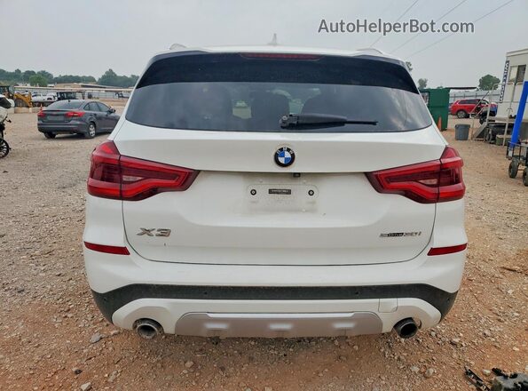 5UXTY3C06LLE55460 2020 BMW X3 White Вид ззаду