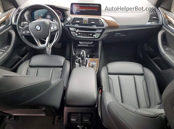 5UXTY3C06LLE55460 2020 BMW X3 White Вид панелі приладів