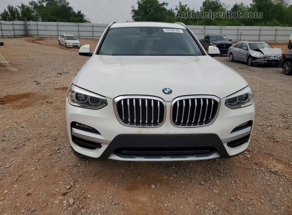 5UXTY3C06LLE55460 2020 BMW X3 White Вид спереду