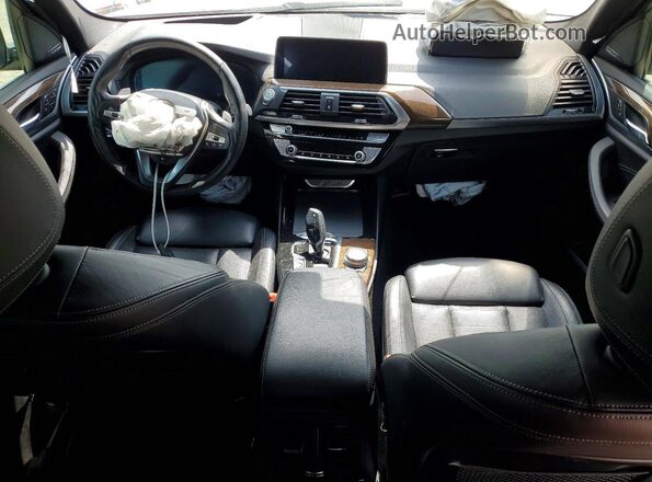 5UXTY3C07L9C23513 2020 BMW X3 Black Вид панелі приладів