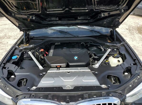 5UXTY3C07L9C23513 2020 BMW X3 Black Вид підкапотного простору