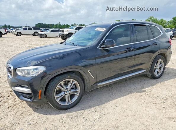 5UXTY3C07L9C23513 2020 BMW X3 Black Передня ліва чверть
