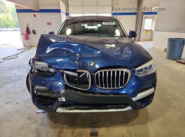 5UXTY3C07L9D65117 2020 BMW X3 Blue Widok z przodu