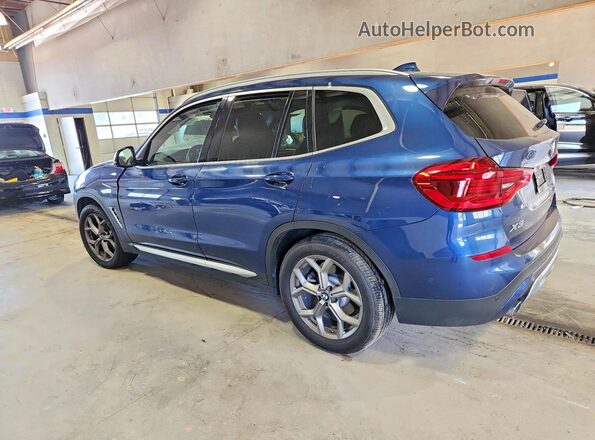 5UXTY3C07L9D65117 2020 BMW X3 Blue Tył lewy