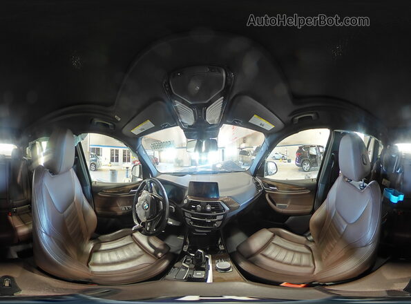 5UXTY3C07L9D65117 2020 BMW X3 Blue Widok wnętrza 360 stopni