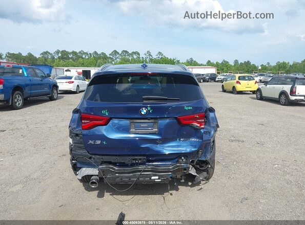 5UXTY3C08M9G72152 2021 BMW X3 Blue 